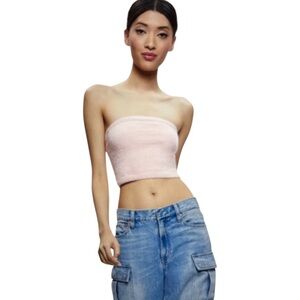 Alice + Olivia Alison Sweater Tube Top Size Large NWT Sealed in Baby Pink